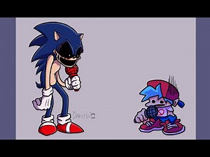 👁️My idea of FNF Sonic. EXE concept art mod remastered :3