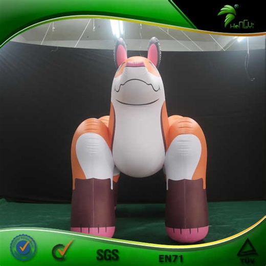 Mega Inflatable Fox Hongyi Sph Inflatable Ride on Animals Toy Big Belly Inflation Animation