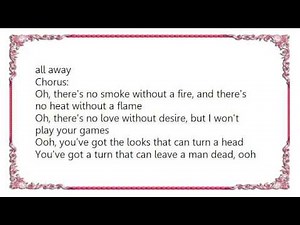 Bad Company - No Smoke Without a Fire Lyrics