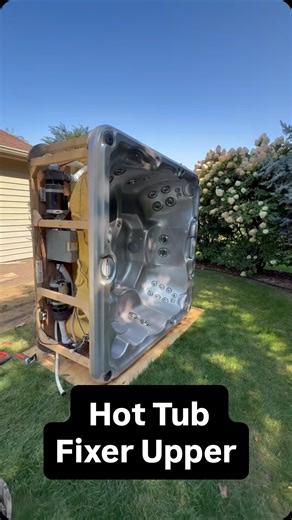 Air sealing the back side of our hot tub panels with @greatstufffoam Wide Spray. (ad) Comment “Link” for product info sent right to your inbox. We picked up a broken hot tub and got it working again after fixing some mechanicals and the rotted frame. Bringing this hot tub back to life has been one of my favorite projects so far! Wide Spray covers more surface area and the rotating fan tip was helpful to get vertical or horizontal sprays. I used the cone tip for a more precise application. I usua