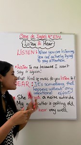 LISTEN & HEAR. 😎 #easyenglishtv #aprendeingles ✅✅ | EasyEnglish TV