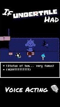 If Undertale Had Voice Acting 🎙 Temmie Village [DUB]! #undertale #tobyfox #voiceover