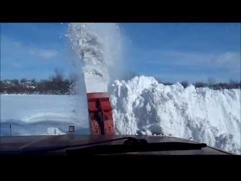 Snowblower on Pickup Truck