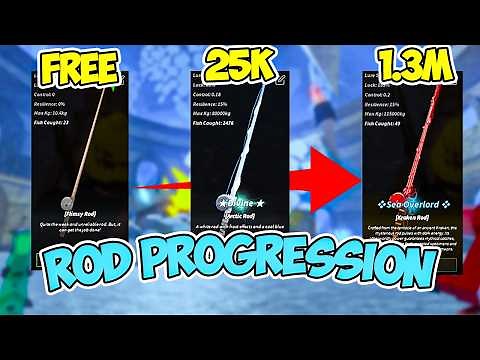 *FISCH* ULTIMATE ROD PROGRESSION GUIDE | Best Rods in Fisch for Each Budget