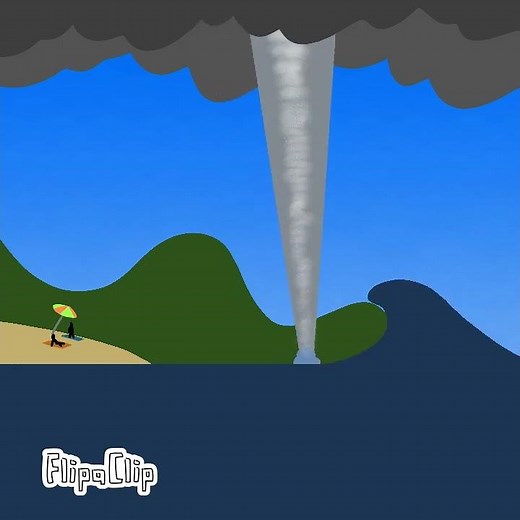 Tornado VS Tsunami #tornado#tsunami#animation