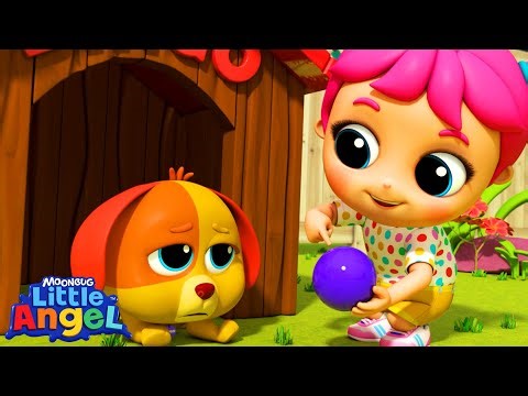 Oh No Bingo Is Sick | Animal Learning Videos | Little Angel Kids Songs & Nursery Rhymes