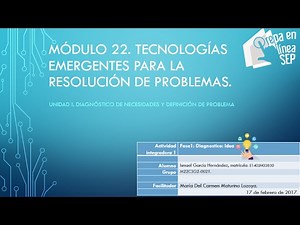 Módulo 22. Semana 1. Actividad 1. Fase 1: Diagnóstico: idea. Prepa en Líena SEP