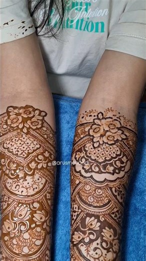 FULL Bridal mehendi TUTORIAL/ aru's mehendi ✨#mehndi #tutorial #bridalmehndi
