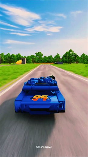 Big & Small tanks vs Volcanic sword 💀 #shorts #beamngdrive