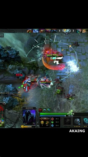 DOTA 2 | Abaddon AKAING vs AXE Miracle-(1st acc) killing spree of Jurassic period (short version)