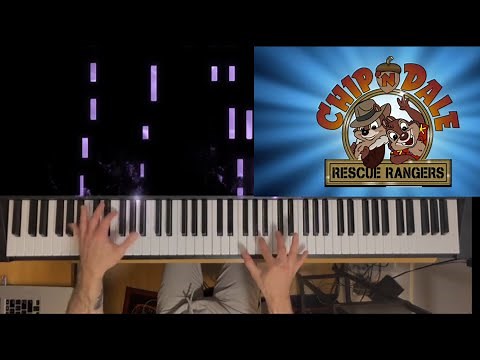 Chip N Dale Rescue Rangers Theme Song - Solo Piano Version