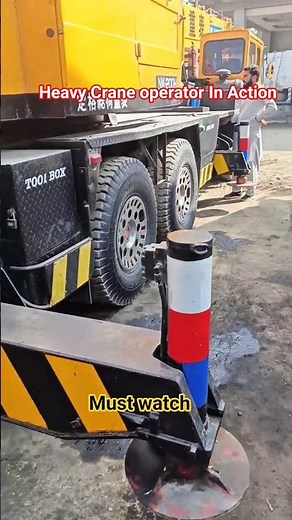 “Unbelievable Heavy Crane Operation You Must See! 😱”#shorts #heavycrane #howto