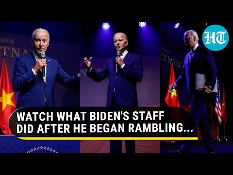 Viral: Biden's Staff Cuts Short His Vietnam Press Briefing As U.S. Pres Starts Rambling | Watch