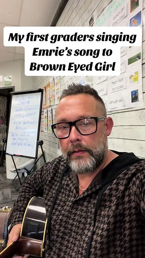 EVERYONE gets a song. The lyrics change, but the music stays the same. Each gets to hear wonderful words from classmates about how they’d describe them. We also find out about their own likes. They are each heard. So much going on here other than music. Please continue to share, like and comment. THEY LOVE HEARING FROM YOU!! #teach #teachersoftiktok #teacherlife #firstgrade #firstgradeteacher #elementaryschool #fyp #fypシ #sing #singalong #singing #viral #viraltiktok #firstgradelife #firstgradest