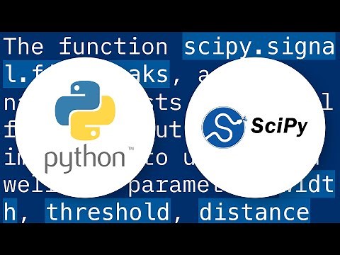 Peak-finding algorithm for Python/SciPy