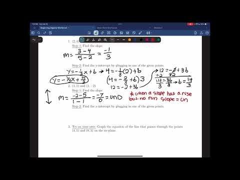 3.6: Finding Linear Equations given Two Points