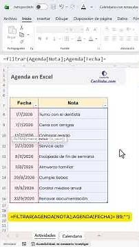 How to Create a Dynamic Calendar in Excel with Automatic Notes