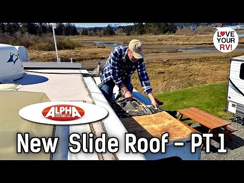 Alpha Systems SuperFlex RV Roof Membrane Installation (Part 1) Disassembly & Removing Old Material