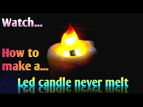 How to make candle at home never melt (led candle)