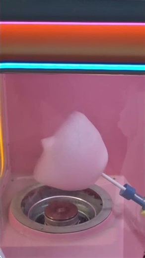 Satisfying Automatic Cotton Candy Machine! 超療癒！全自動花朵棉花糖機製作過程