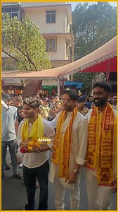 Mridul Tiwari,Pranit More, Gaurav Khanna At Siddhivinayak Temple