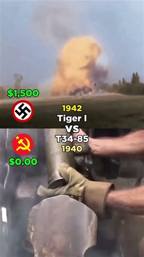 Tiger I vs T34-85 | Cost Per Shot Comparison