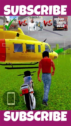 HELICOPTER FLYING CHALLENGE IN INDIAN BIKE DRIVING 3D VS INDIAN CAR BIKE DRIVE GTIV VS ITAS | K-RICH