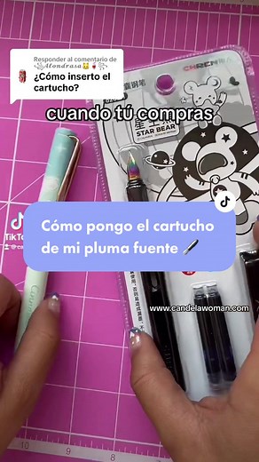Cómo poner el cartucho de mi pluma fuente 🖋️