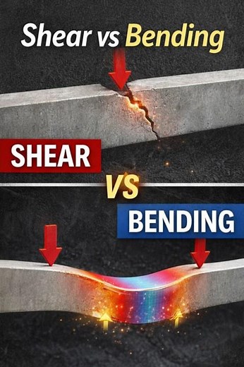 Shear vs bending explained