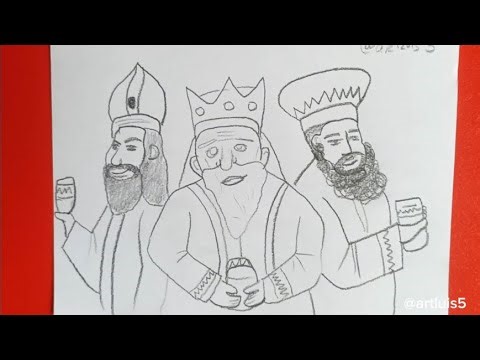 How to draw the Three Wise Men