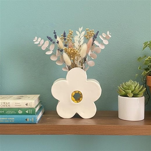 Handmade Ceramic Flower Vase – Limited Edition Artisan Home Decor - Etsy