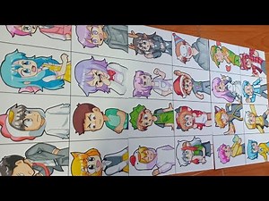 CÁCH VẼ 24 THÀNH VIÊN SINH TỐ TEAM SIÊU DỄ THƯƠNG How To Draw