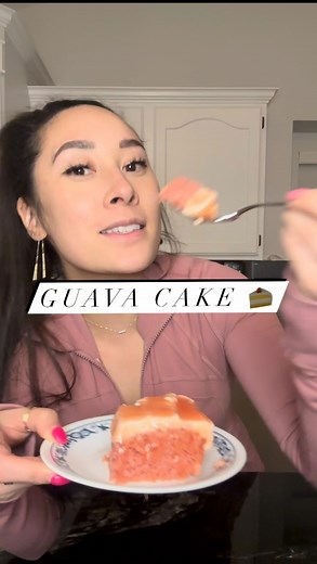 Michele Keaolani | Foodie Mama 🍽️ on Instagram: "Happy Hump Day! 🐪 I feel like this calls for some cake! Guava cake to be exact! Definitely a favorite back home. I’m excited to share with you how I make this! 🫶🏼 Guava Cake * 1 can Hawaii’s Own frozen Guava Strawberry concentrate * 2 c water * 1 box Pillsbury strawberry cake mix * 3 eggs * 1/2 c oil Guava Jelly topping * remainder of the guava juice after using 1c for your cake mix. * 1/2 c. Sugar * 1/3 c. cornstarch * 1/4 c. Water Cream Chee
