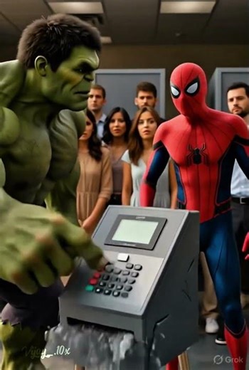 Hulk Vs Spider 😲 Funny video 😁 #voice #aihulk #animatic #animationmeme