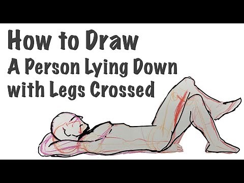How to Draw a Person Lying Down with Legs Crossed