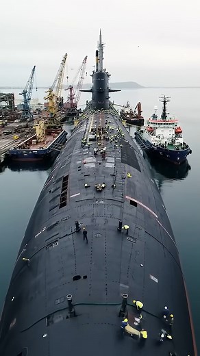 World's Biggest Submarine Under Construction Sea Port Side Mega Naval Factory! #4kvideo | Military Facts