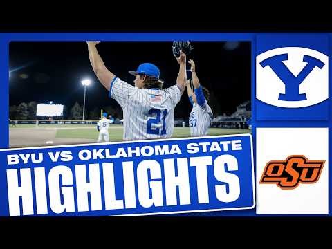 BYU vs Oklahoma State | GAME 1 | FULL GAME HIGHLIGHTS | BYU BASEBALL