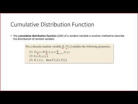 4- Cumulative Distribution Function Discrete R.V. ...