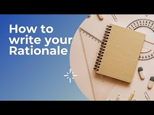 Writing A Rationale