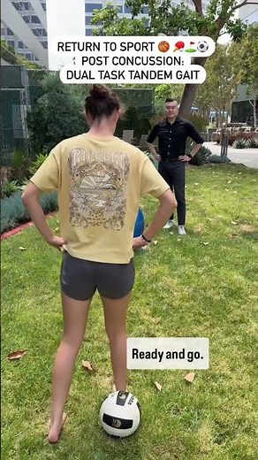 Can you pass this test before you return to your sport post-concussion? 👉👉Dual task tandem gait test