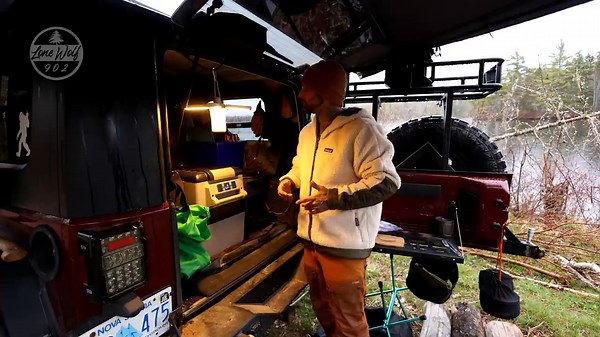 470K views · 9.3K reactions | Hot Tent Camping In Heavy Rain - Jeep Overland Camping Adventure | Lonewolf 902 | Facebook