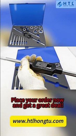 🔧✨ Fix your threads like a pro with our Metric Thread Tap Repair and Die Set Kit!