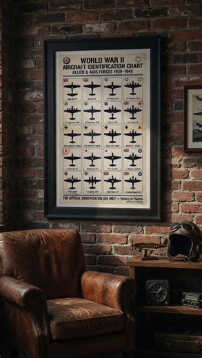 WW2 Aircraft Identification Chart — Allied and Axis Fighter Planes Poster — Vintage Military Wall Art — Digital Download JPG - Etsy UK