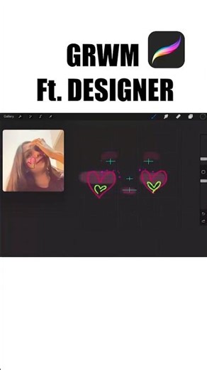 Grwm in designer style #procreate#procreatetutorial#facepaint#procreateart#grwm