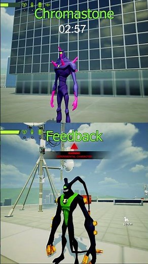 Chromastone vs Feedback Realistic! Ben 10 Fan Made Galvan Game
