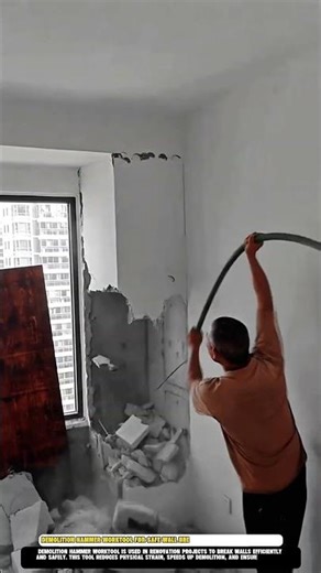 Demolition Hammer Worktool for Safe Wall Breaking in Renovation Projects