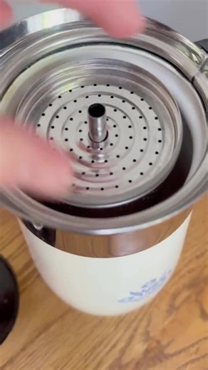 Vintage Corning Ware Blue Cornflower Coffee Pot Carafe – Glass Lined Thermal Pitcher – Mid Century White & Blue Percolator With Black Handle - Etsy