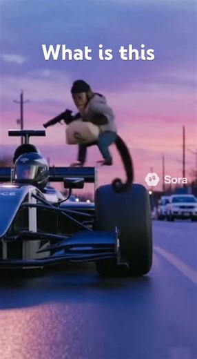 Monkey robbing a store