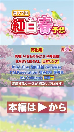 【2026年 紅白予想 切り抜き】第77回NHK紅白歌合戦 出場歌手春予想発表！ 森進一編 #nhk紅白 # #紅白歌合戦 #森進一