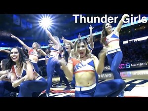 Thunder Girls (Oklahoma City Thunder Dancers) - NBA Dancers - 2/23/2020 Dance Performance